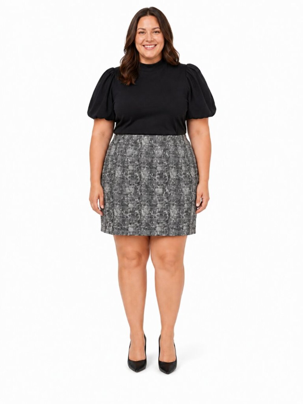 M.M.LaFleur The Noho Pencil Skirt Crackle Women’s Size 16 Minimalist Elegant
